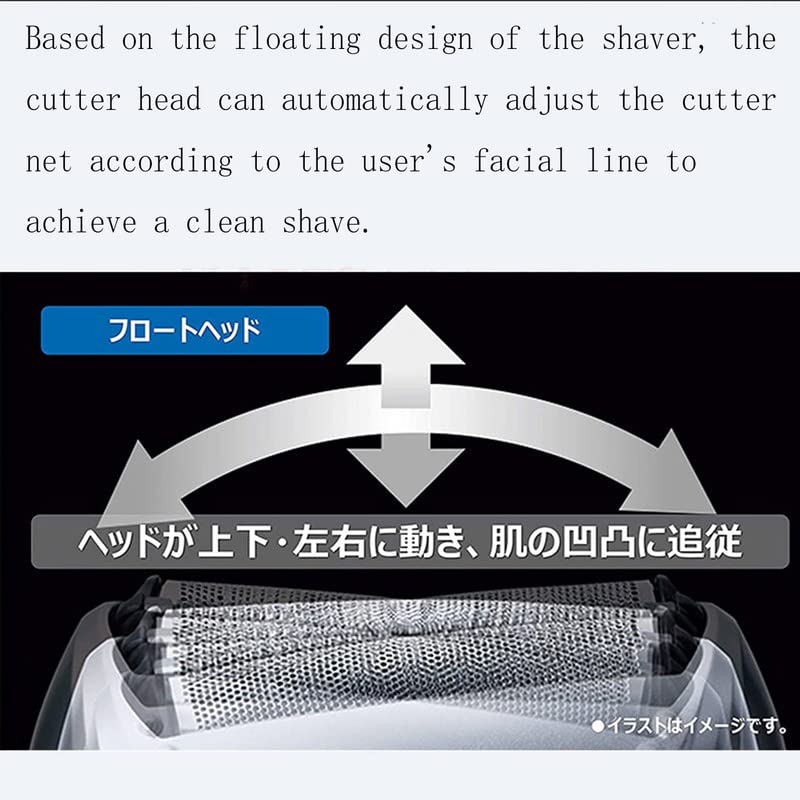 Replacement Outer Foil and Inner Blade for Panasonic ES-LL41 / ES-RT37 / ES-LT41 / ES-SL83 / ES-SL33 / ES-RT77 / ES-SL41 / ES-SWLT2 ARC3 Electric Razor - Men's 3-Blade Shaver Accessories