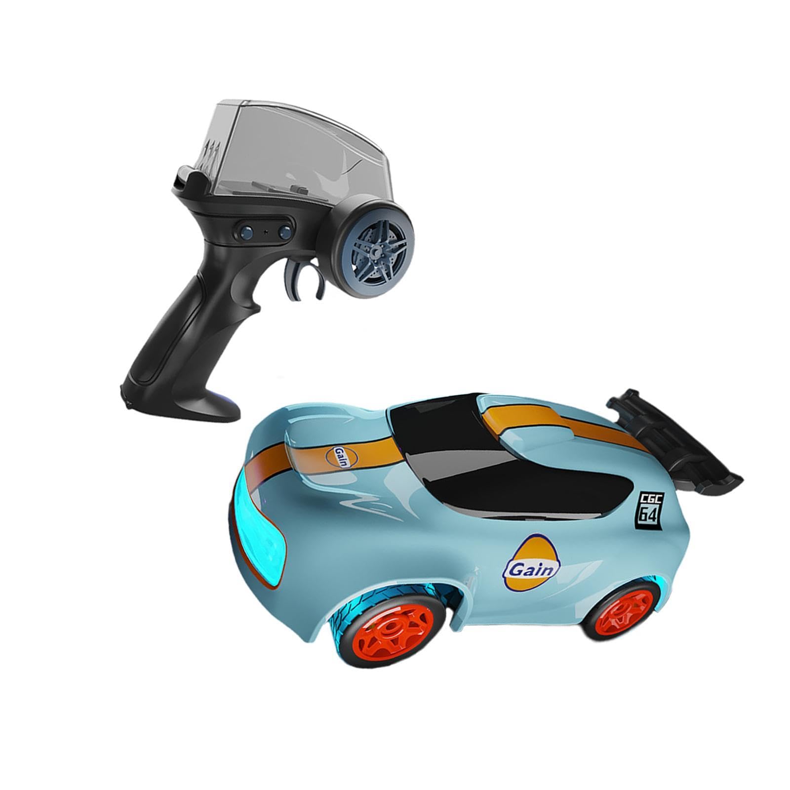 Qianly RC Tyre Car Veicolo da Corsa Radiocomandato 1 64 Motrici Luci LED Regolabili E Funzione Avanzata Realizzato in PP Adatta, Auto da Rally