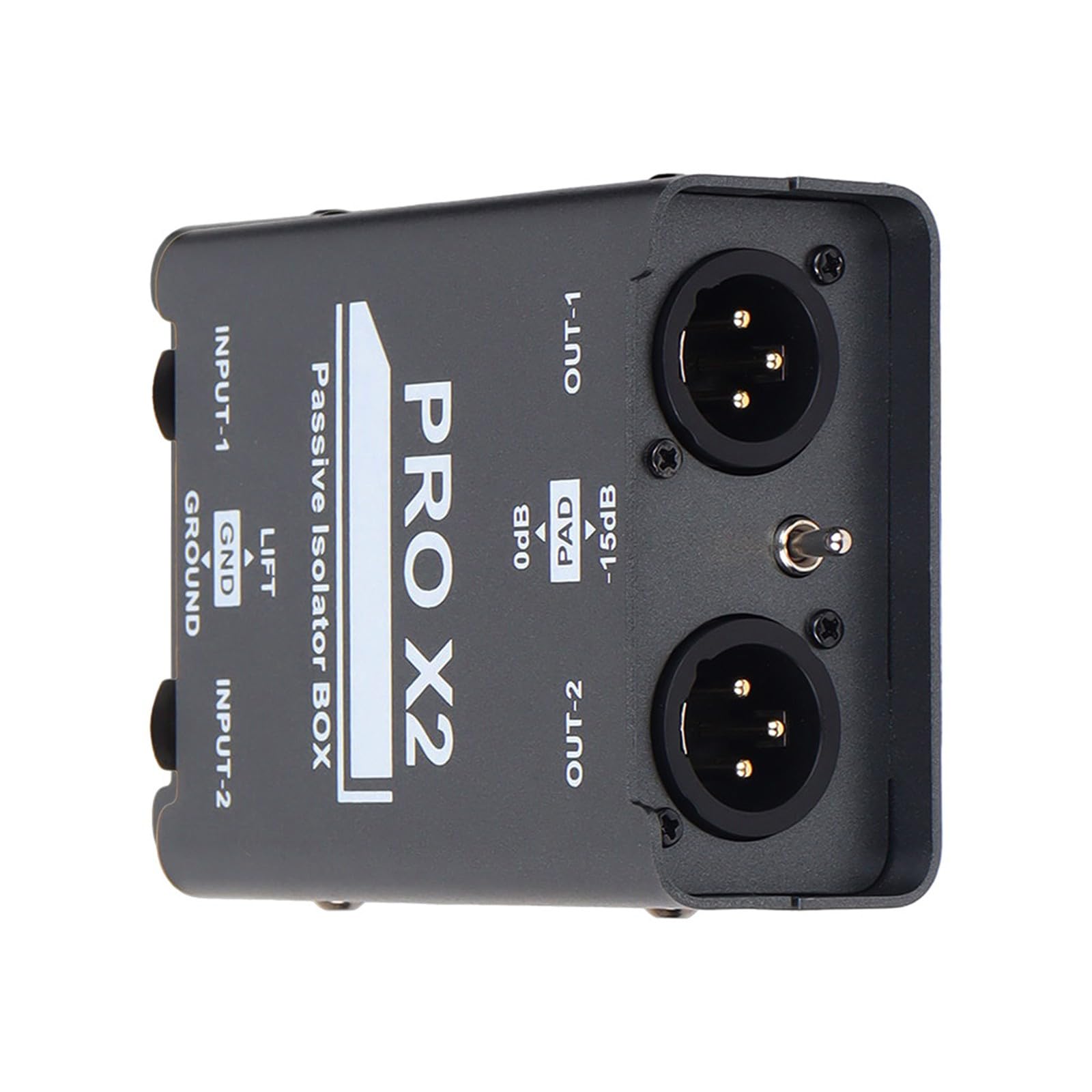 Buxuaaaa 2CH Isolatation Auditory Isolator Box Blocking Electrical Interferences for Studio Car Stereos Use Noise Eliminating