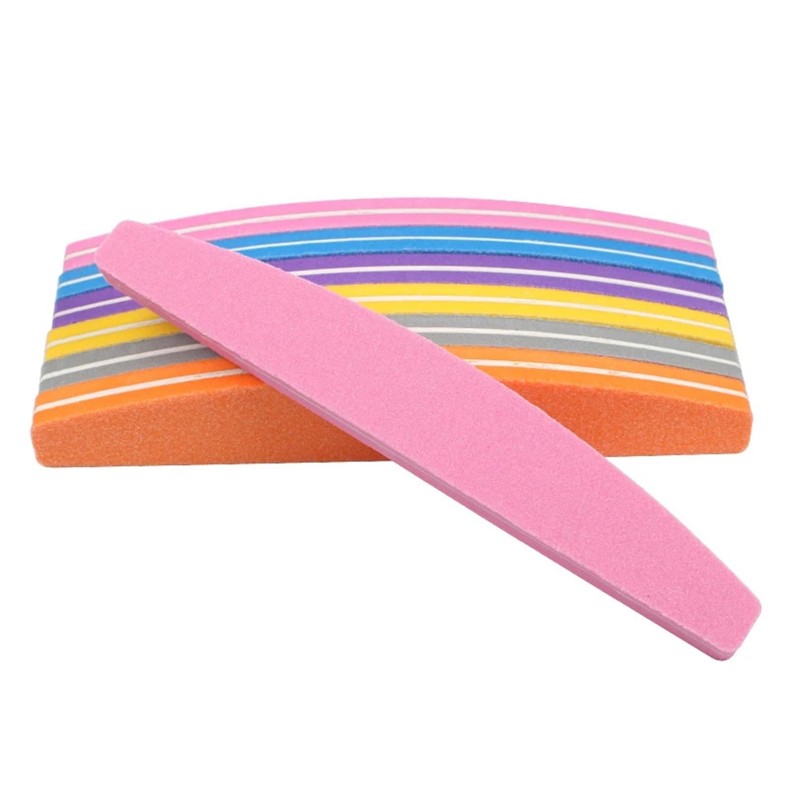 5 szt. gąbek ściernych do paznokci, pilniki 100/180, kolorowe, dwustronne, papier ścierny, blok gąbkowy, lakier do paznokci, narzędzia do manicure(Mix Color)