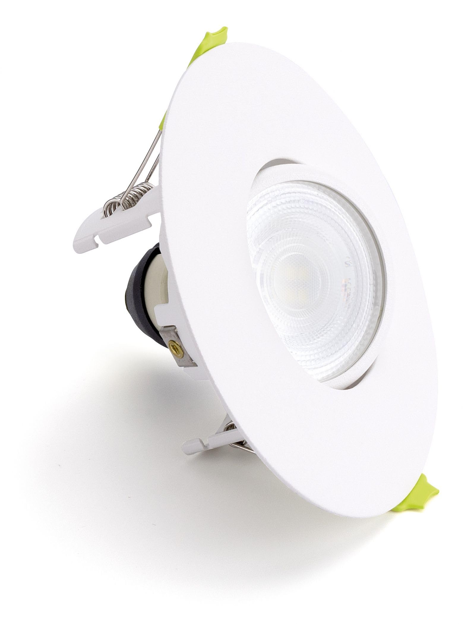 Integral ILDLFR70K182 Evofire GU10 Tilt Downlight, White, 110mm, Round