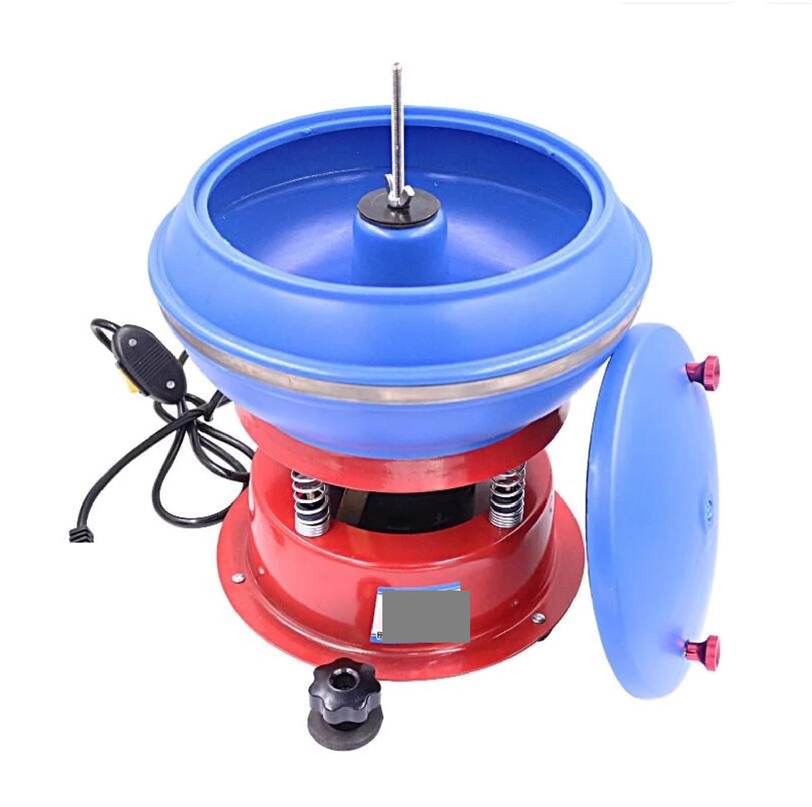 Máquina pulidora vibratoria de joyería con kit de piedra de tambor - Limpiador ultrasónico para piedras preciosas