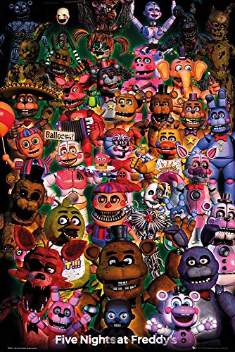 Close Up Five Nights at Freddy's Poster Ultimate Group (61cm x 91,5cm) + Un Poster Surprise en Cadeau!