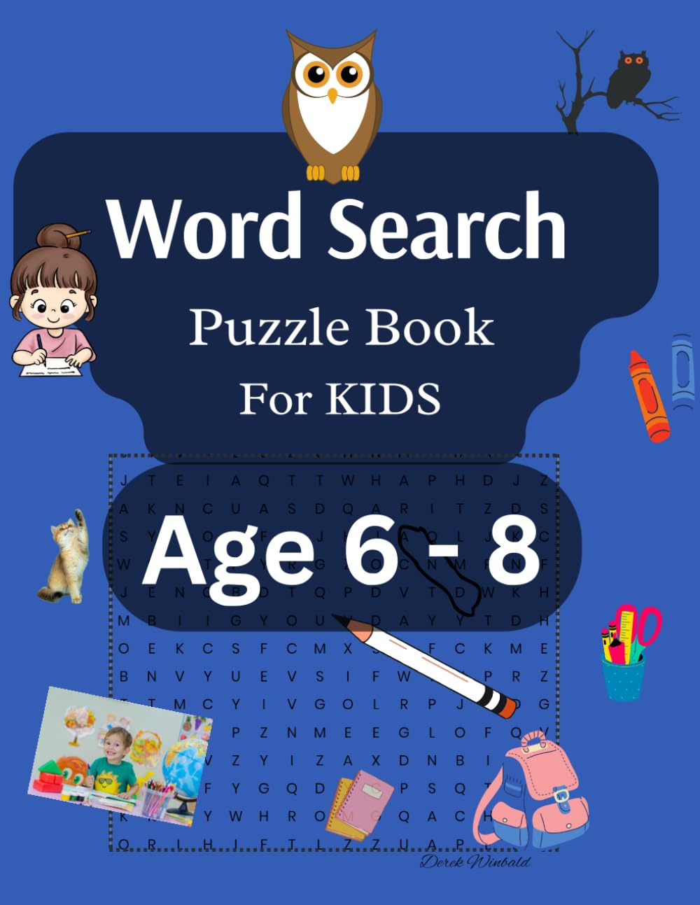 Kids Word Search Puzzle Book aged 6-8: Educational Games