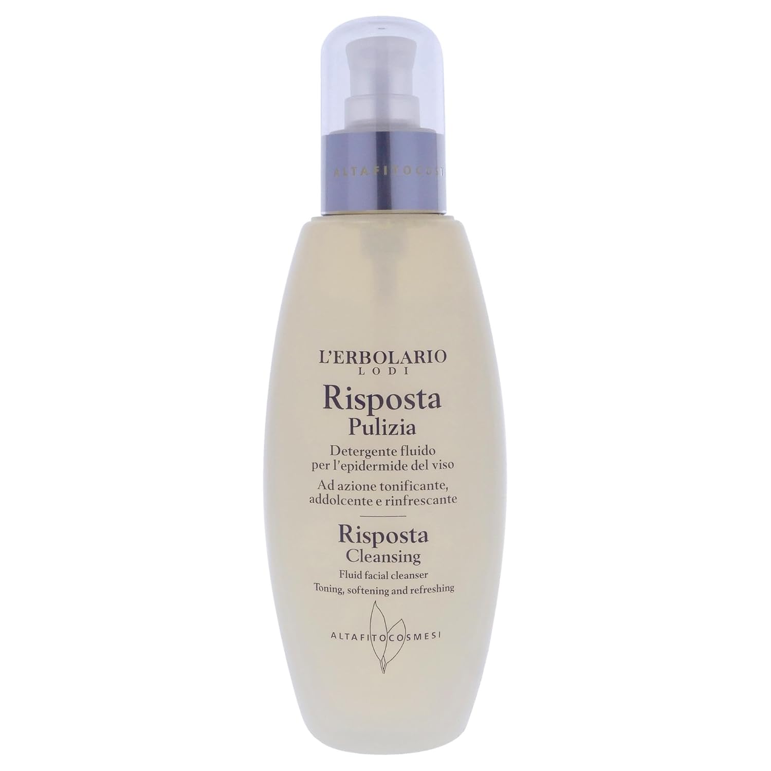 LErbolario Risposta Fluid Facial Cleanser, 6.7 oz - Facial Cleanser - Low-Foam Gel - Removes Makeup - Moisturizing and Nourishing - Cruelty-Free