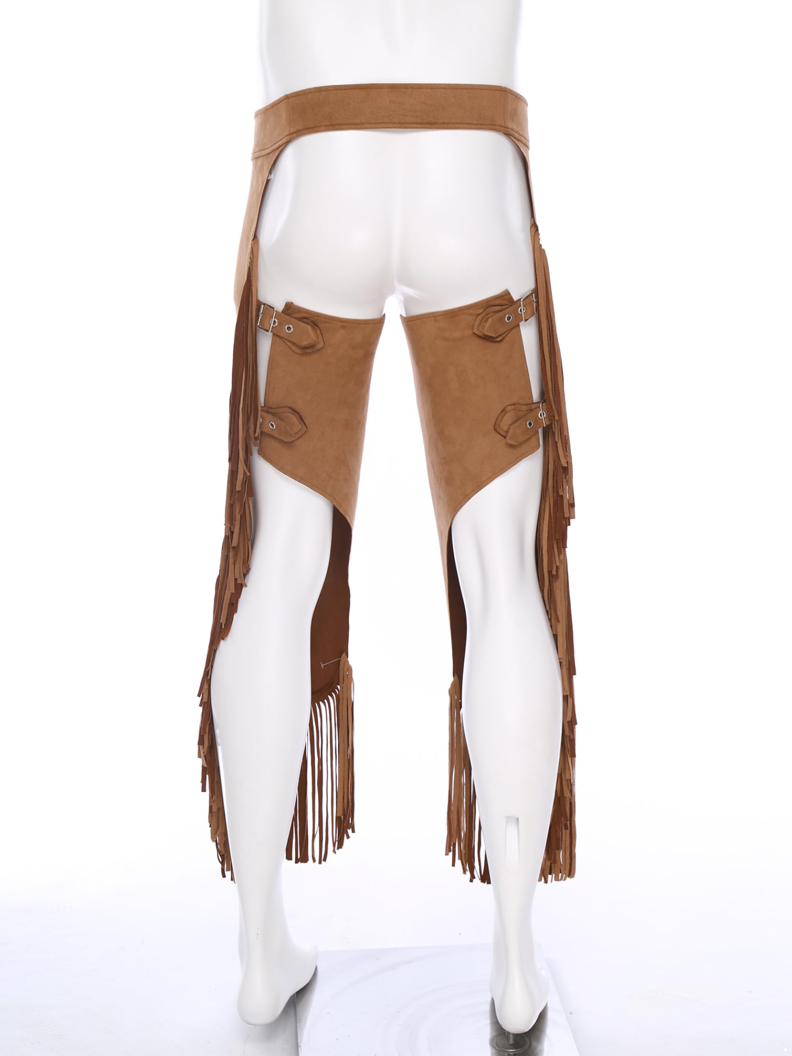 Pantalons Cowboy Pour Hommes Mode Western Pantalons À Franges Découpés Fête Rave Cosplay Halloween Noël Costume Carnaval