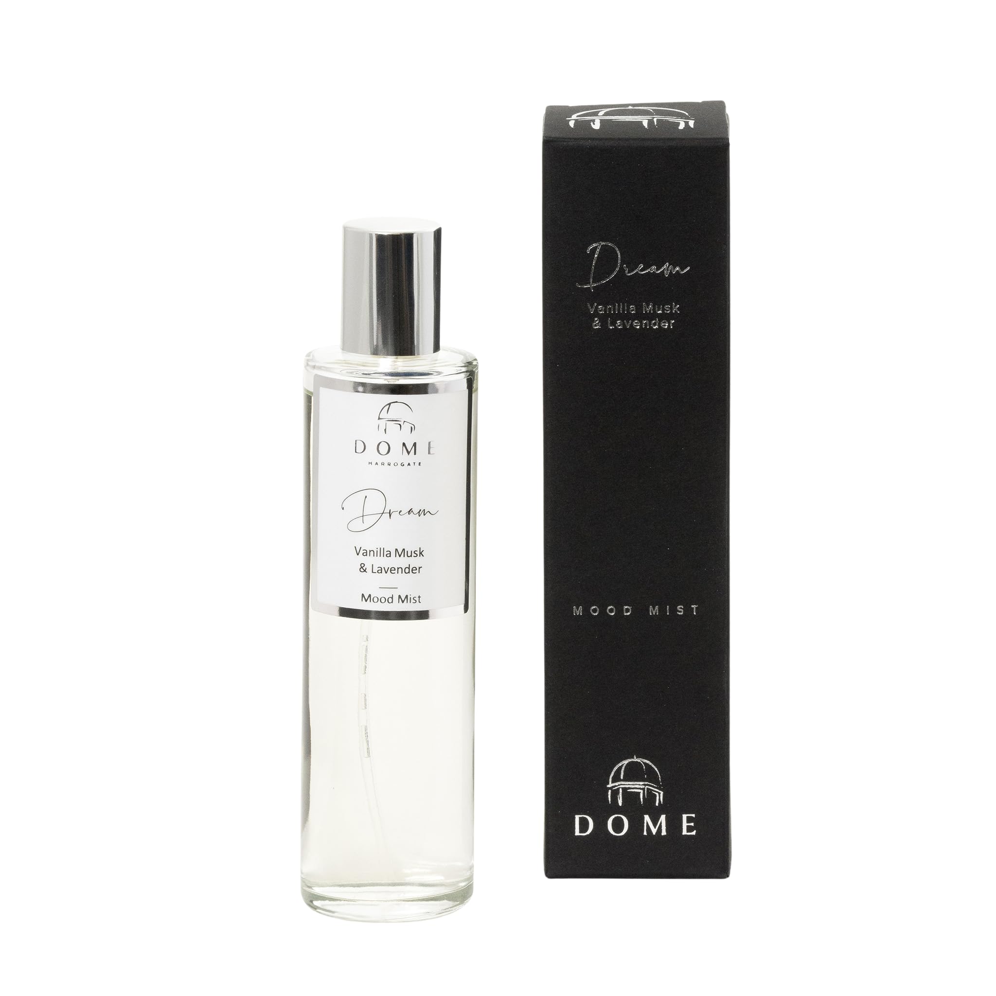 Dome of Harrogate DREAM Vanilla Musk & Lavender Mood Mist – 100ml – Calming, Relaxing Fragrance for Home & Personal Use – Perfect for Unwinding & Stress Relief
