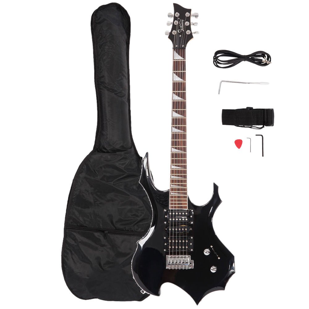 Electric Guitar Flame Style Design HSH Pickup with Accessories for Beginner