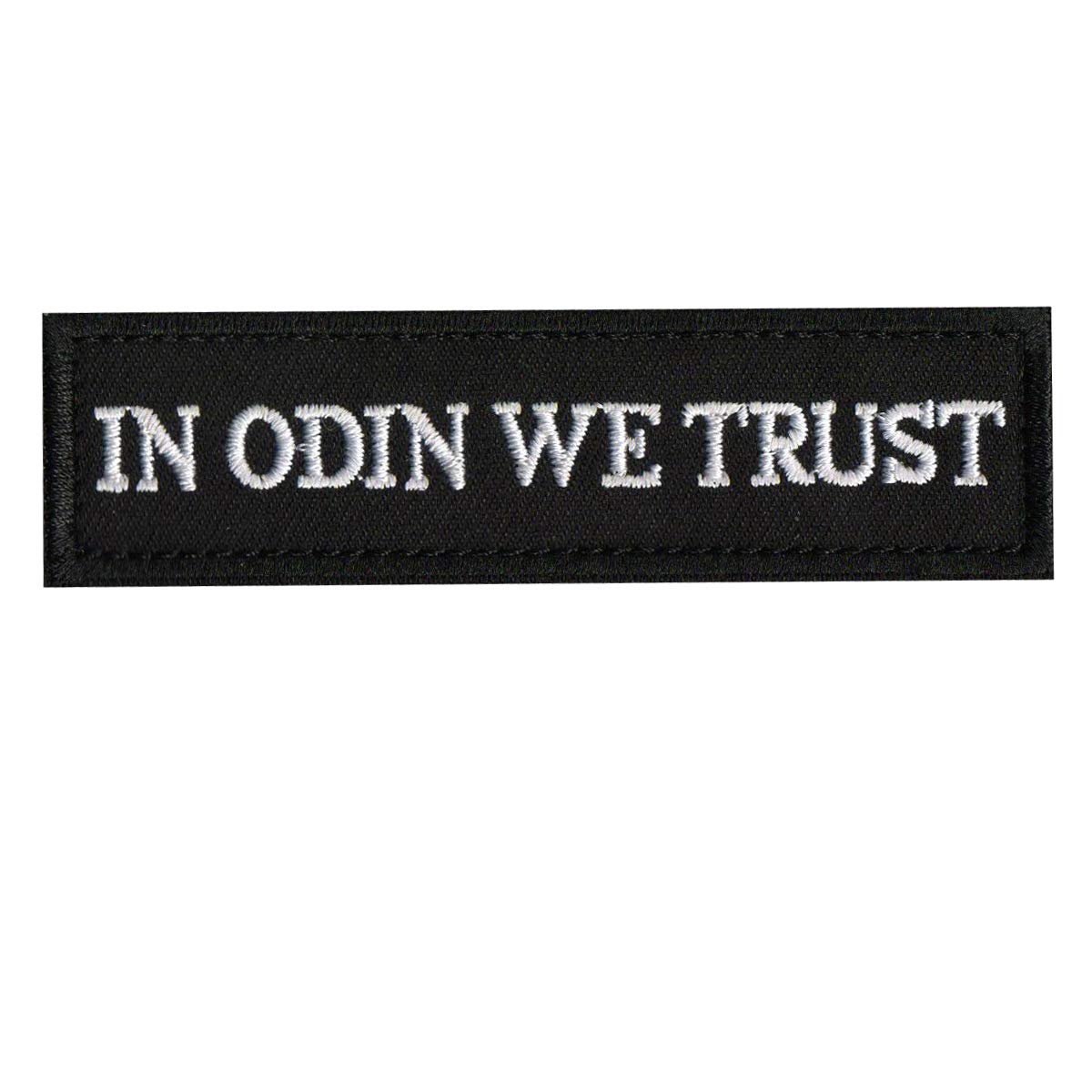 Compass Rune Patch in O-d-i-n We Trust God Wolf USA Flag Helm of Awe Morale Tactical Combat Badge Emblem