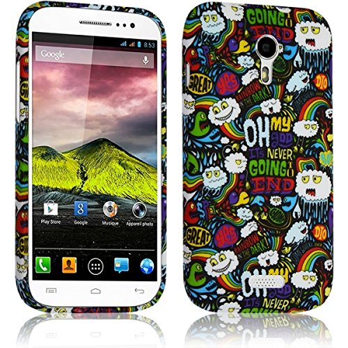 KARYLAX Seluxion - Housse Coque de Protection Semi Rigide Matière Gel pour Wiko Cink Five - Motif LM18