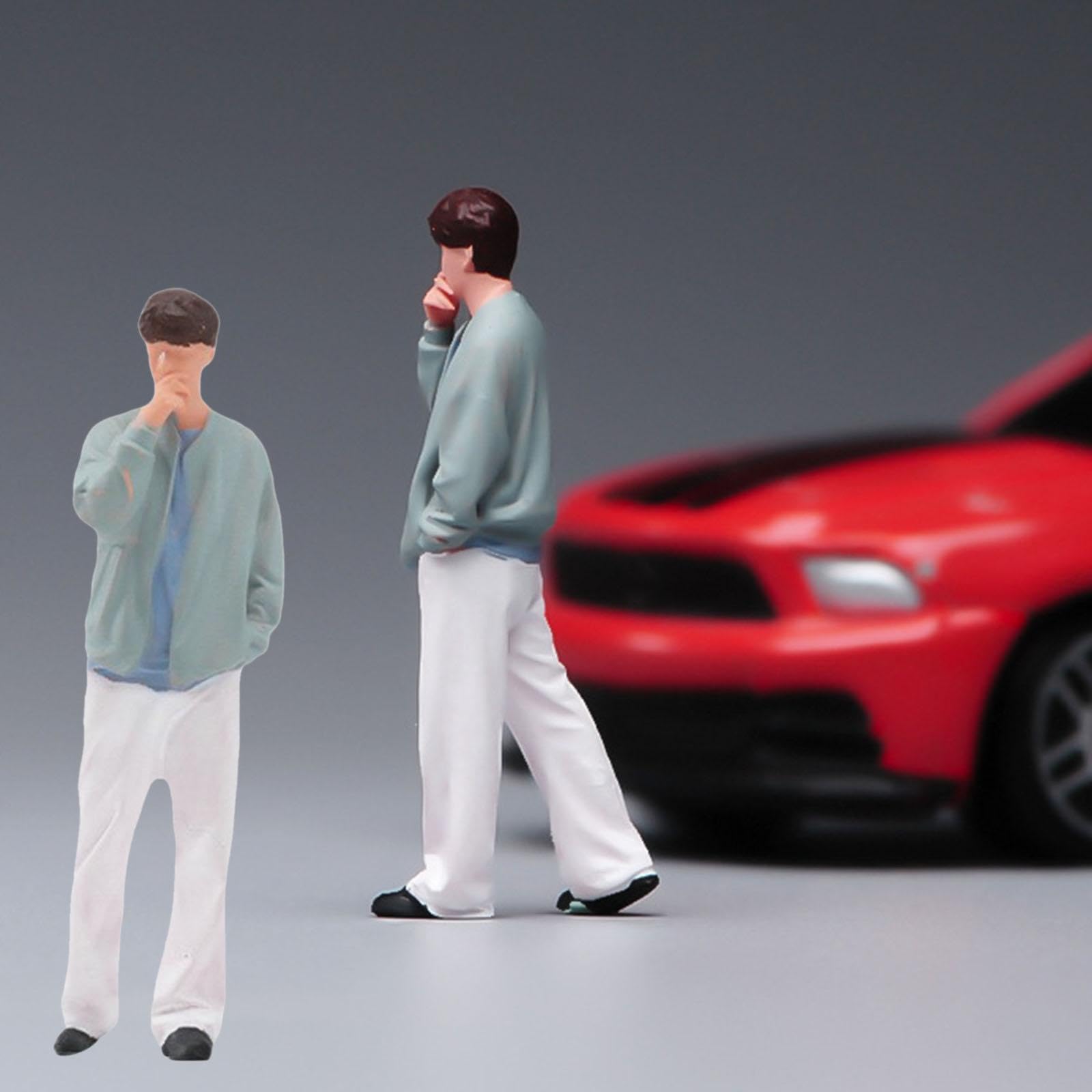 kowaku 1/64 Scale Man Miniature Figure Miniature Scene Figurine Small Tiny Decoration Diorama Photography Prop Dollhouse Accessories — view 4