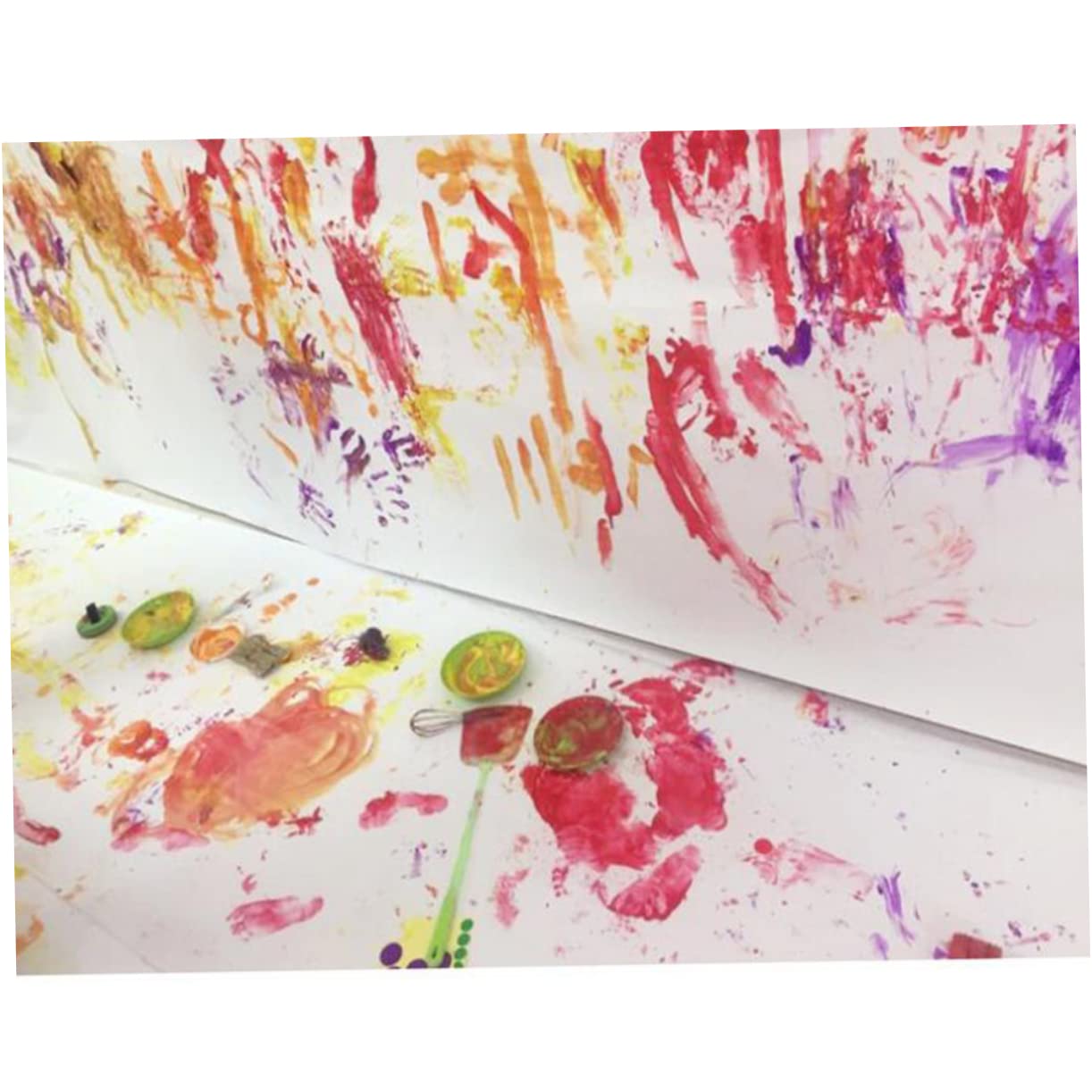 DOITOOL Long Roll White Craft Paper Wrapping Paper Roll for Boys and Girls for Boys and Girls Art Projects