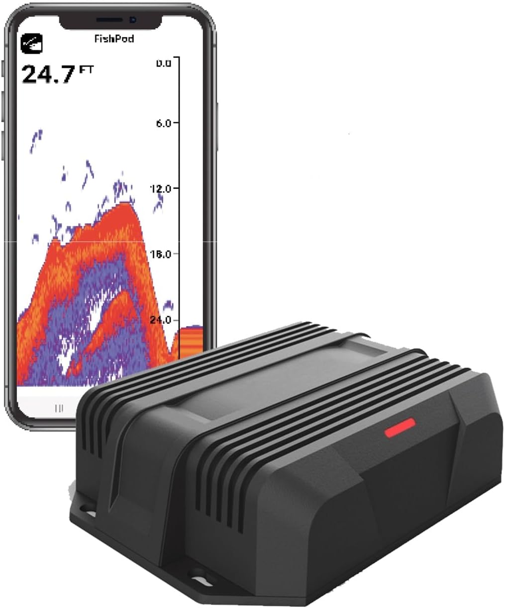 FISHPOD 10BX Boat Mount Bluetooth Fish Finder with AI Technology