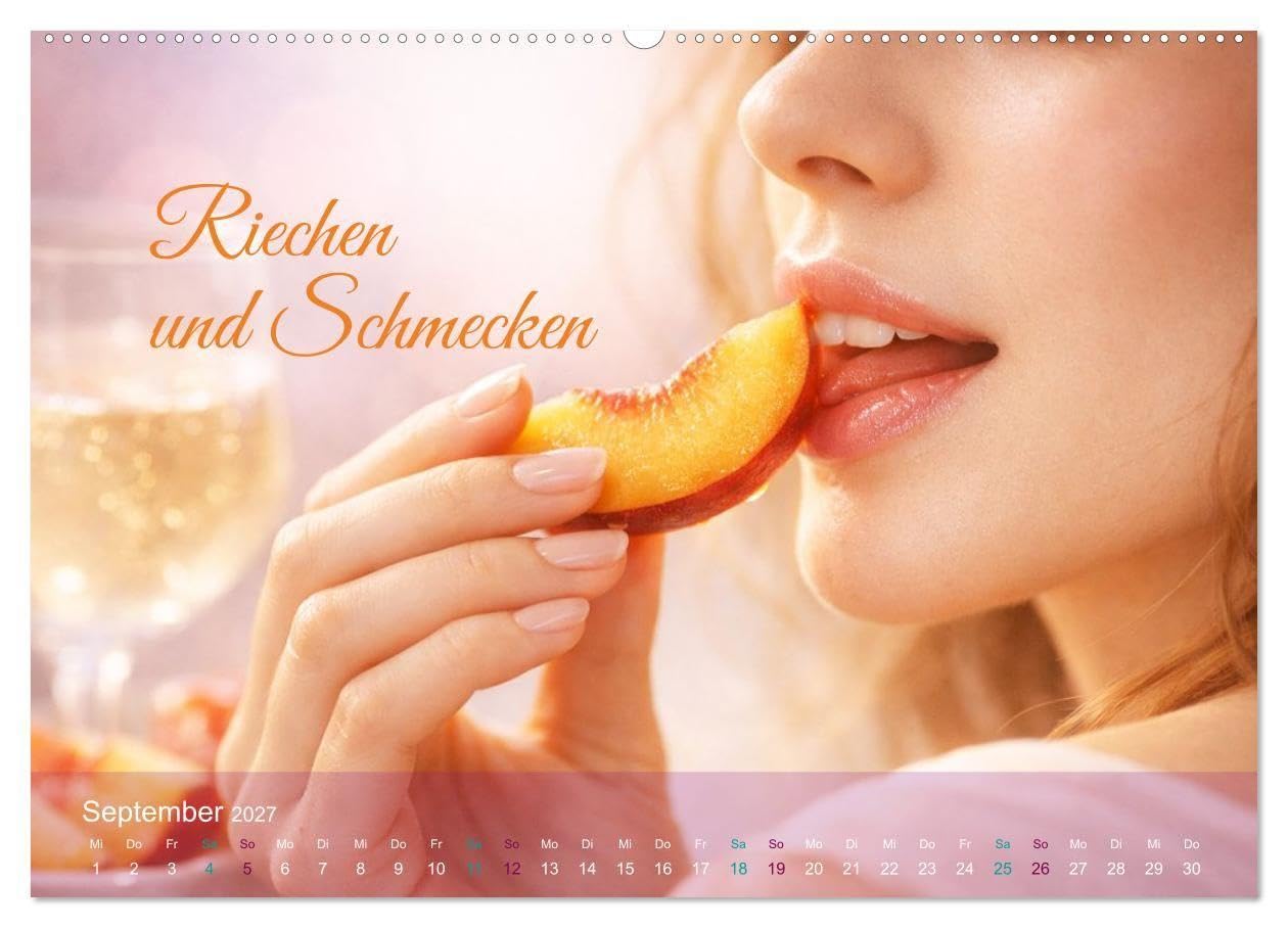 Sinnesmomente - Eine Reise durch die Wahrnehmung (hochwertiger Premium Wandkalender 2027 DIN A2 quer), Kunstdruck in Hochglanz: Dieser Kalender feiert ... allen Sinnen zu genießen. (CALVENDO Menschen)