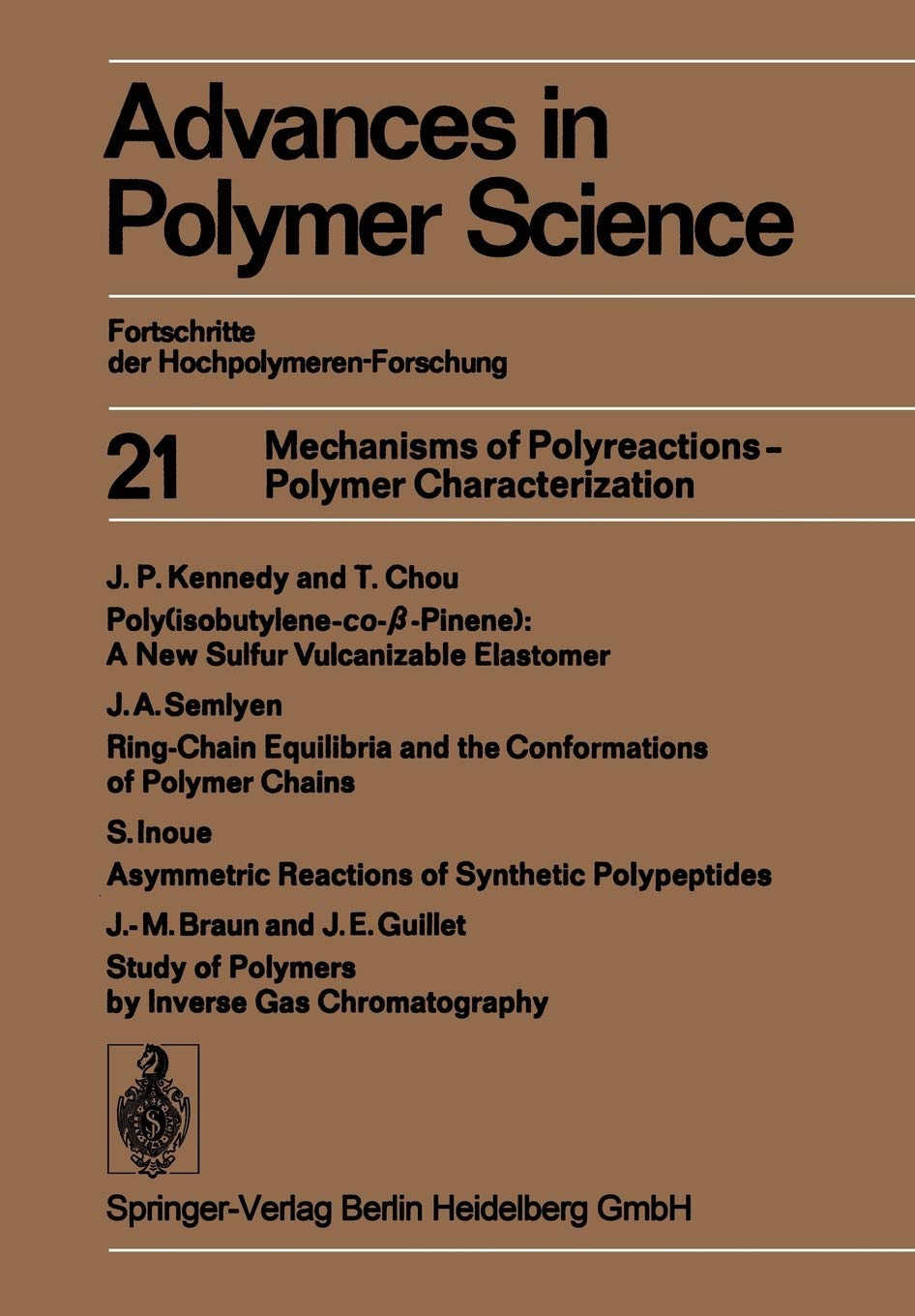 Mechanisms of Polyreactions - Polymer Characterization