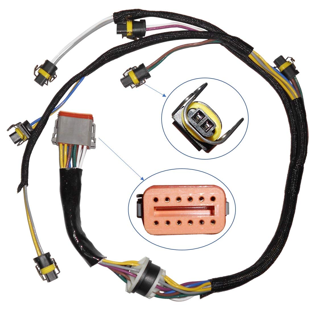 Greatwayer Fuel Injector Wiring Harness Assembly 2225917 for
