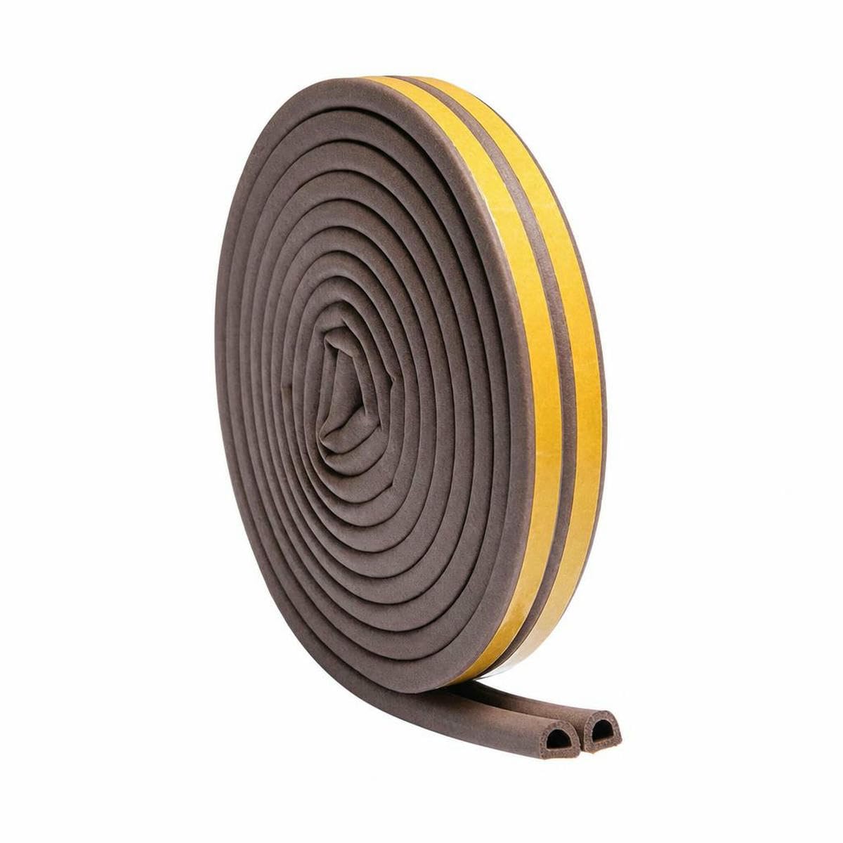 6M Rubber Seal Weather Strip Foam Sticky Tape Door Window Draught Excluder-1pcs-6M