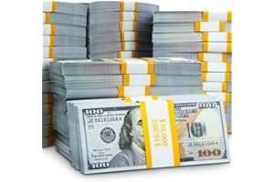 Movie Prop Money, 1 Dollar Bills Educational Toys for Girls Boys