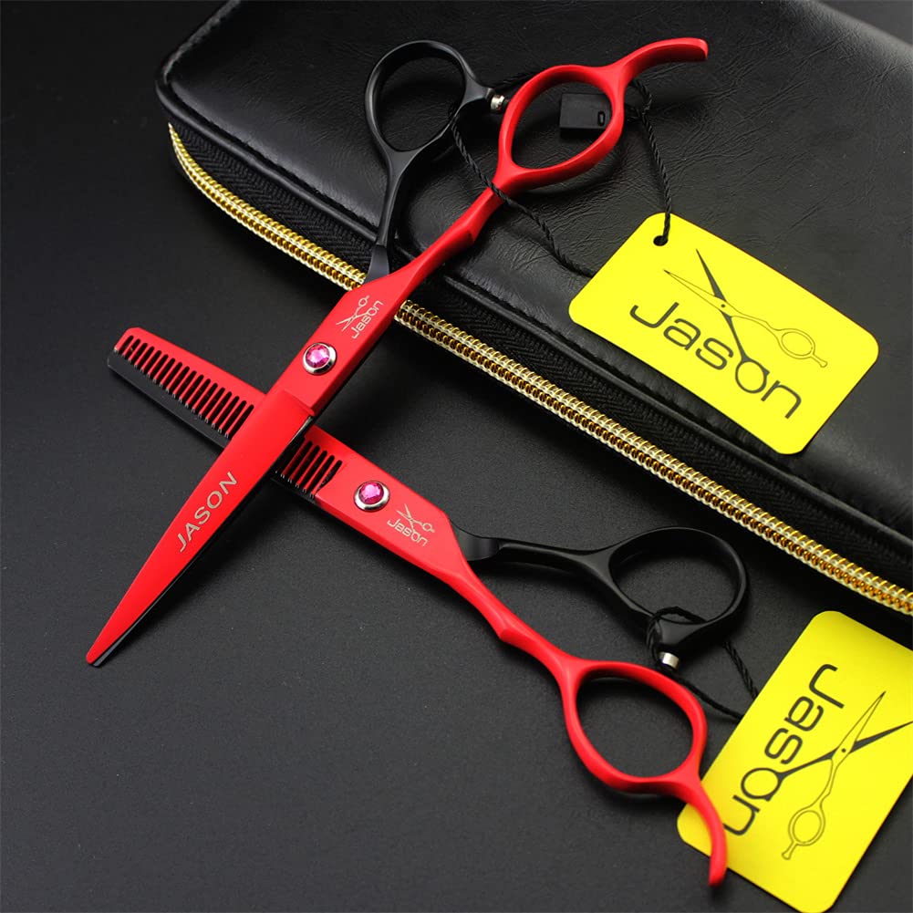 Ciseaux De Coupe De Cheveux De Gauche À Gauche, Ciseaux De 6,0 Pouces en Acier Inoxydable Et Ciseaux D'éclaircie, pour Coiffure, Salon, Maison