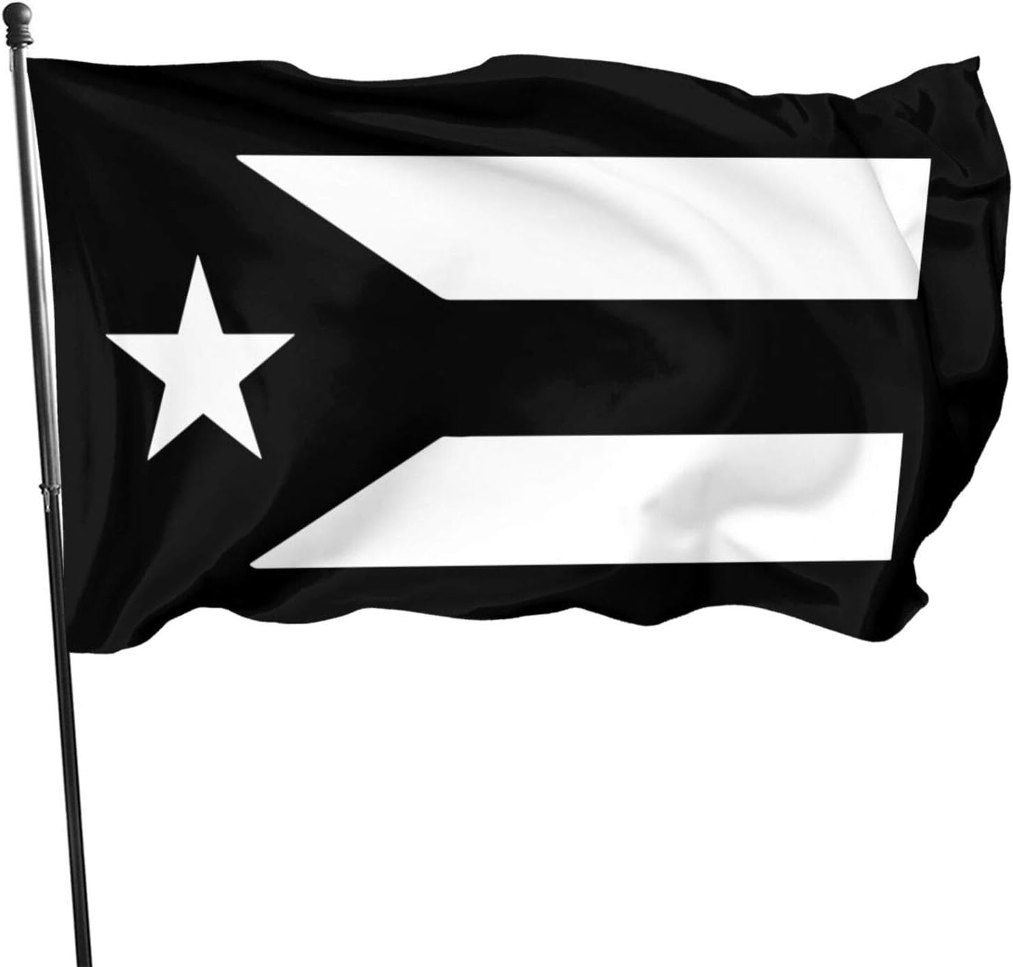 Puerto Rico Black & White Protest Flag 3 By 5Feet