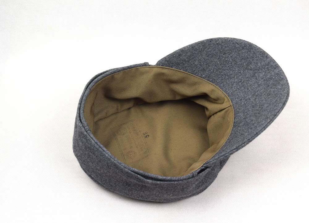 WWII German WH Elite EM M43 Panzer Wool Field Cap Hat Gray Replica