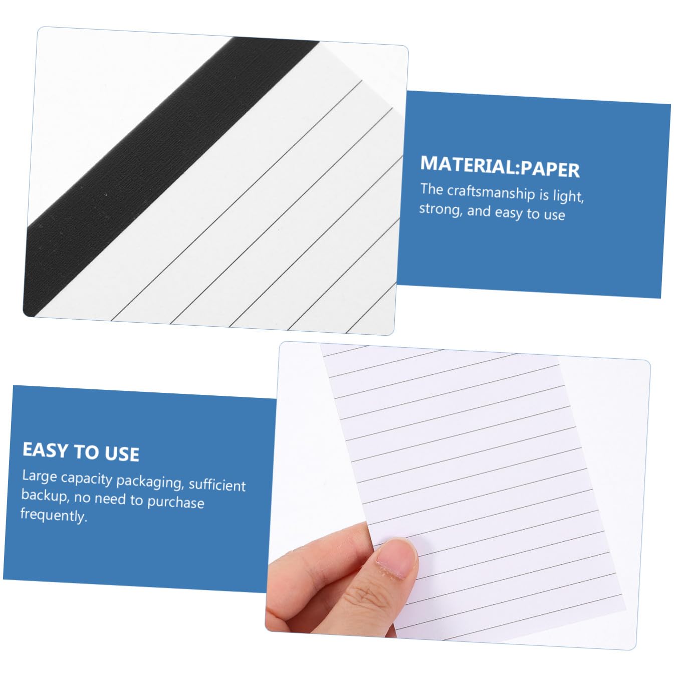 A7 Notizblockpapier Nachfüllpackung 14 Bücher Weiß Papier