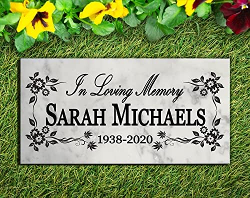 Personalized Memorial In Loving Memory Garden Stone Gift Custom Loved One Memory Sign Outdoor Remembrance Plaque