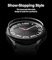 Vista 3 de Ringke Estilo de bisel interior [elegante marco de acero inoxidable] compatible con Samsung Galaxy Watch 6 Classic Case (1.772 pulgadas), protector