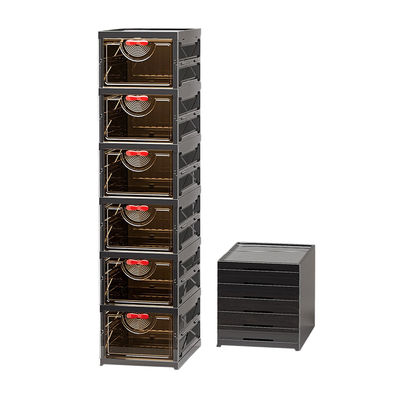 Rangement Chaussures Entrée, Étagère Étroite Debout Pliable Tiroirs