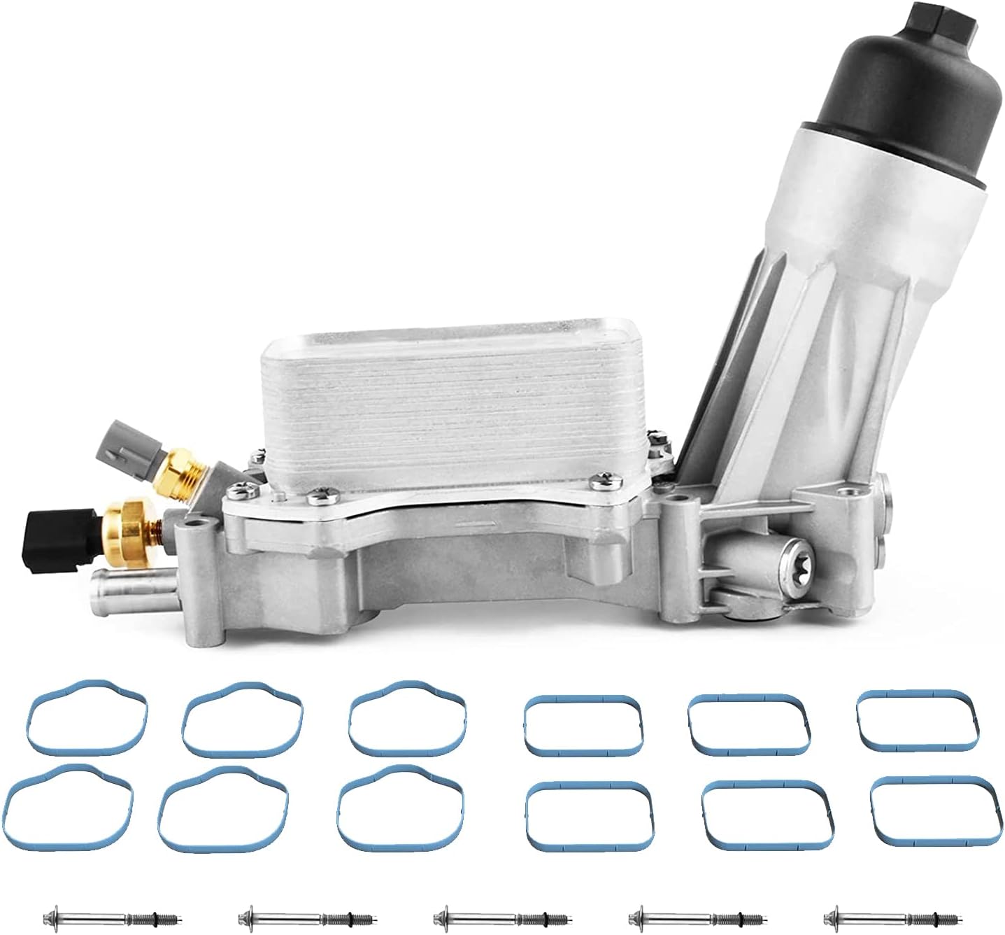 Enfriador De Aceite Con Carcasa De Filtro Para BMW Serie 1, 2, 3, 4, 5, 6, 7, 8, X3, X4, X5, X6, X7 - Compatible Con Motores 3.0L Gasolina Y Diesel