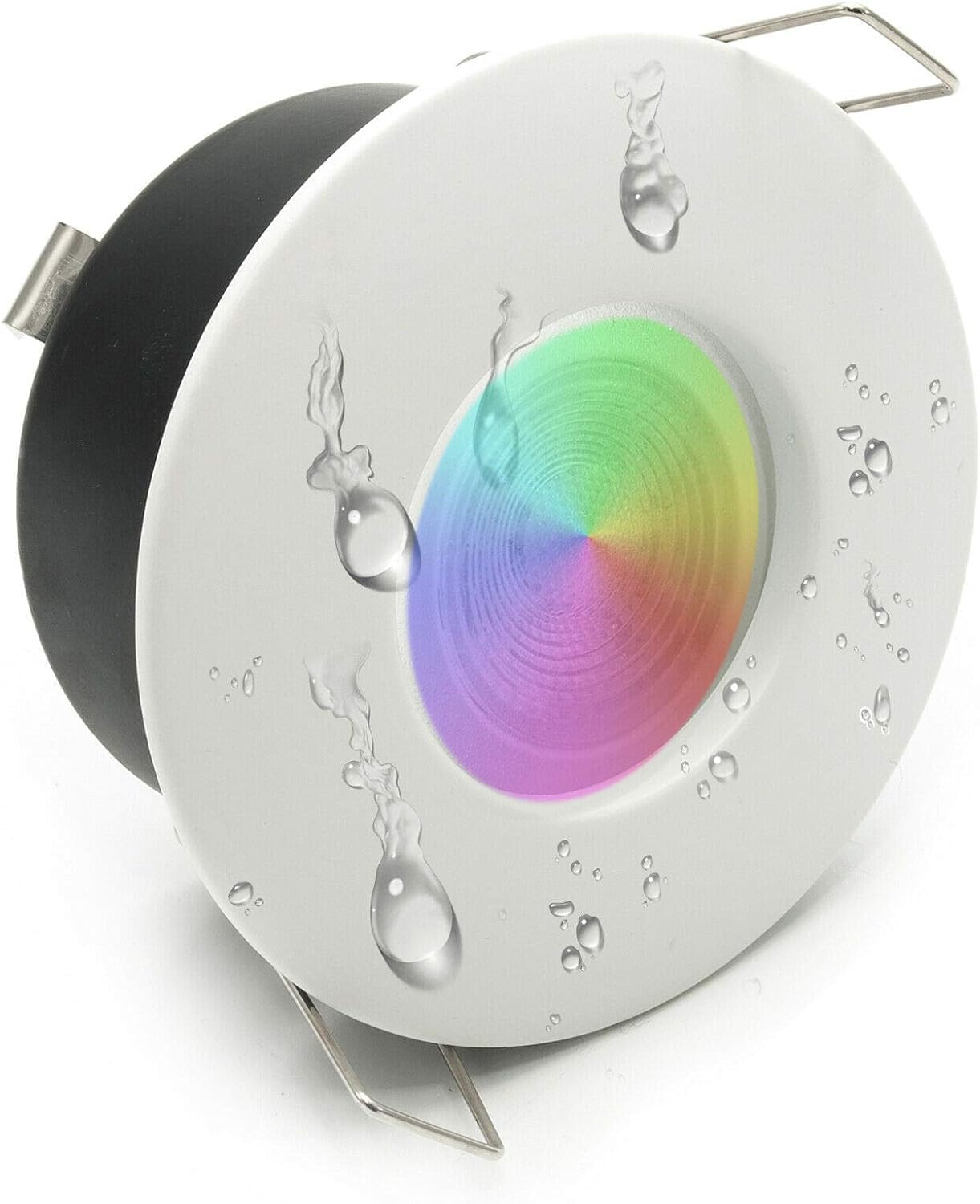 [KIT PROFESSIONALE 3 FARETTI LED RGBW IP65] Faretto led 36W 3X12W incasso per box doccia sensoriale bagno turco 24V rgb+white infiniti colori e giochi di luce cromoterapia relax benessere DIMMERABILE