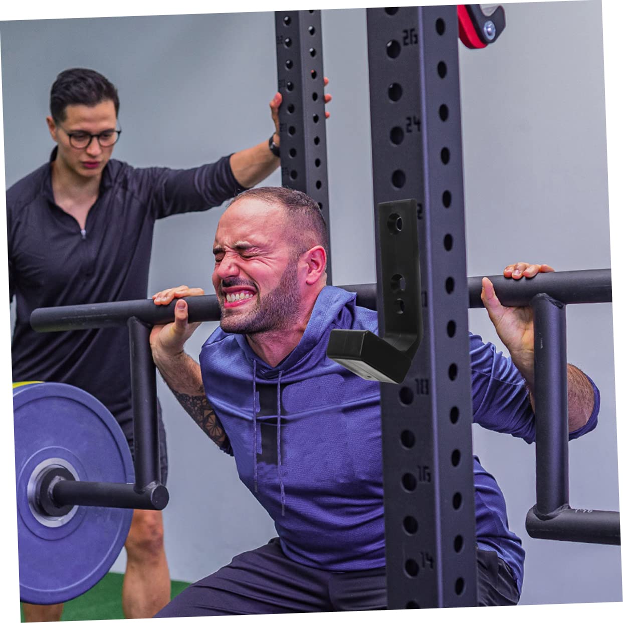 BESPORTBLE 4pcs Barbell Holder Wall Mount Rack for Gym Home Office Barbell Storage Rack