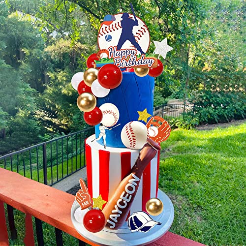 Baseball Cake Topper Decorations Happy Birthday Cake Topper For Sports Baseball Birthday Party Decorations (Baseball) #TOP4