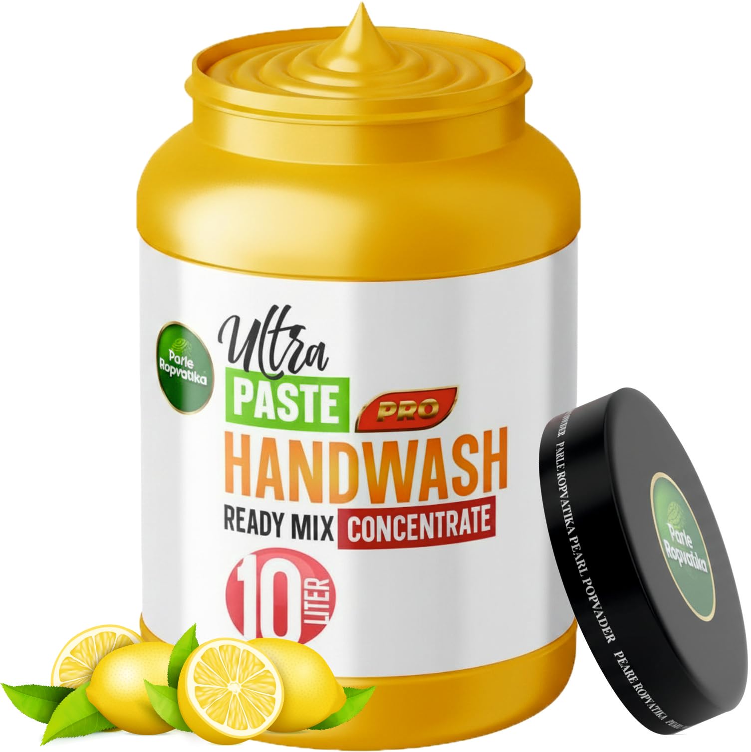 500gm Lemon Pearly Handwash Concentrate Makes 10 Liters Thick Gel Liquid Hand Wash Soap | Instant Mix Refill Pack | Natural Pearl Powder Rich Foam Moisturizing Concentrate Hand Wash Paste-image-12