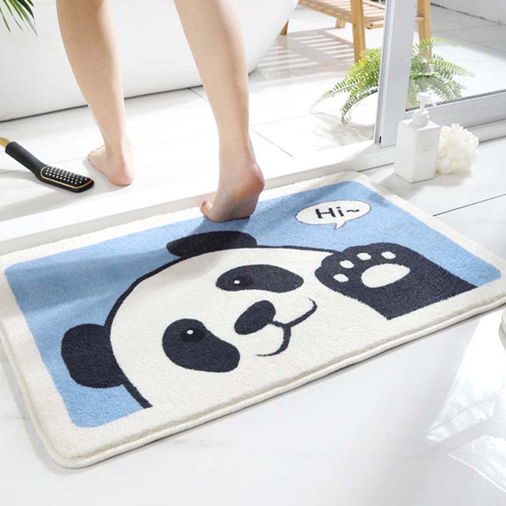 Amazon｜バスマット かわいい パンダ柄 玄関マット 室内 ドアマット