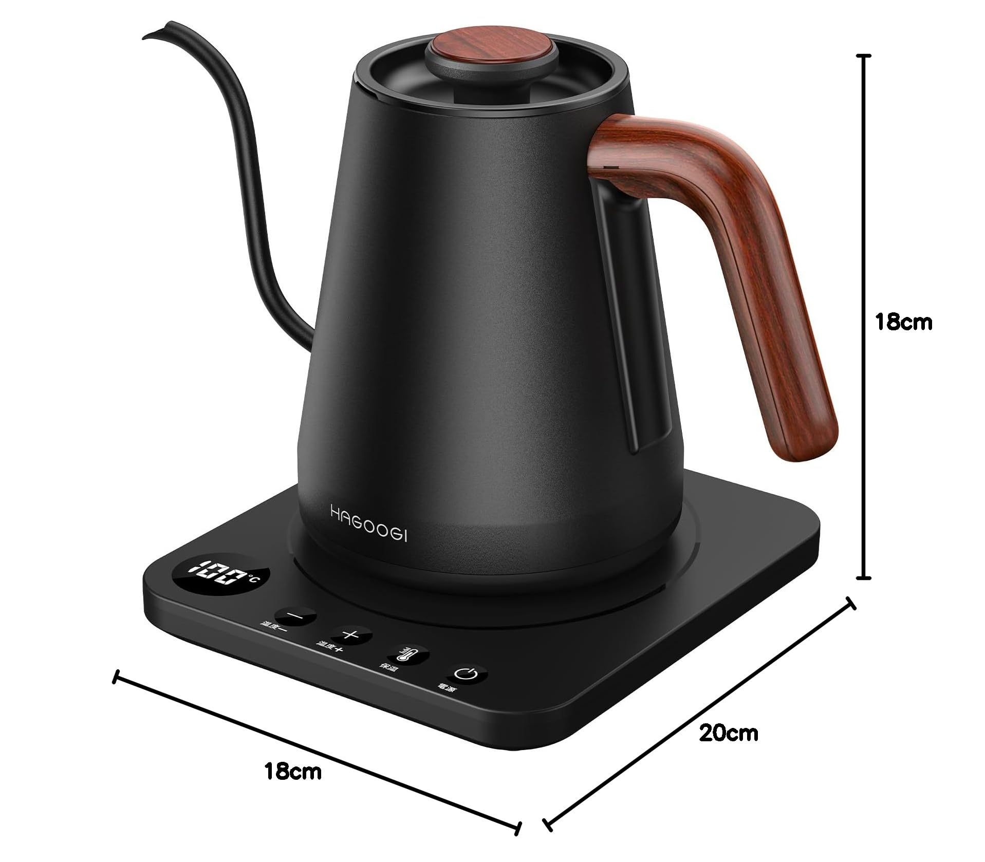 Amazon.co.jp: HAGOOGI: 1.0Lドリップ電気ケトル