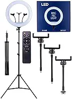 Iluminador Led Ring Light De 18 Polegadas Lives Tripé 215cm