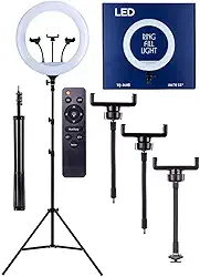 Iluminador Led Ring Light De 18 Polegadas Lives Tripé 215cm