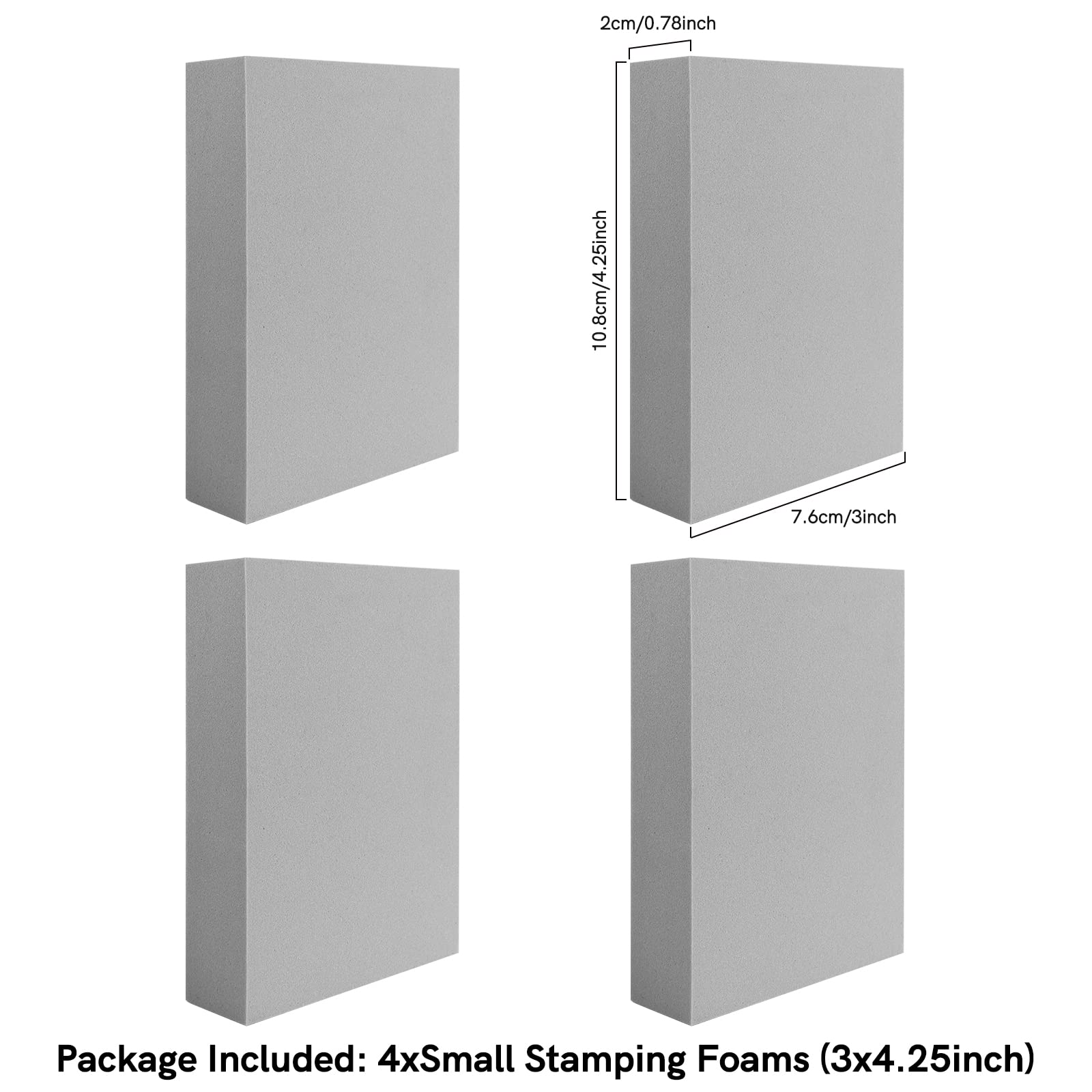 Stamp Reusable Foam Moldable Blocks for Card Making Backgrounds & Fronts, Plastic Dry Foam Stamp Pad for Handicrafts Projects - Image 2