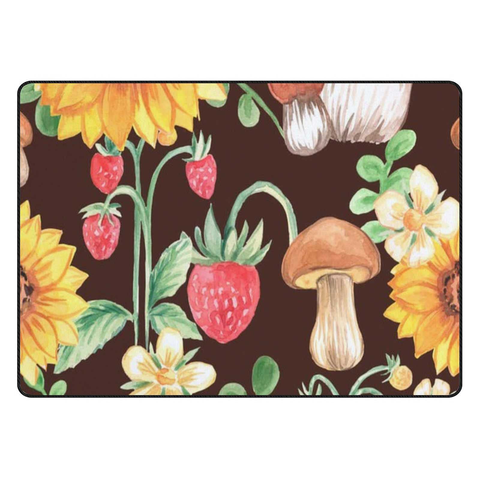Tapis de sol velours corail épais 180x120 cm ultra doux et sans perte de poils pour la chambre