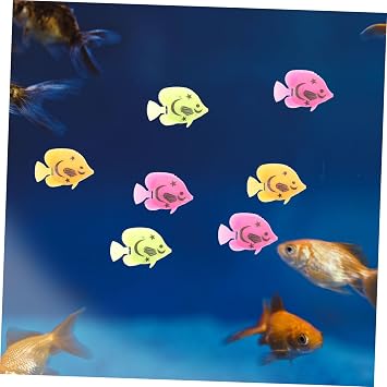 20pcs aquarium cá cHSTNN-nh Floating Artificial Fish Aquatic Small Aquarium Artificial Fish Tank Fish Moving Artificial Fish Toy Mini Sea Animal Figure Stainless Guinea Pig Bowl Pond