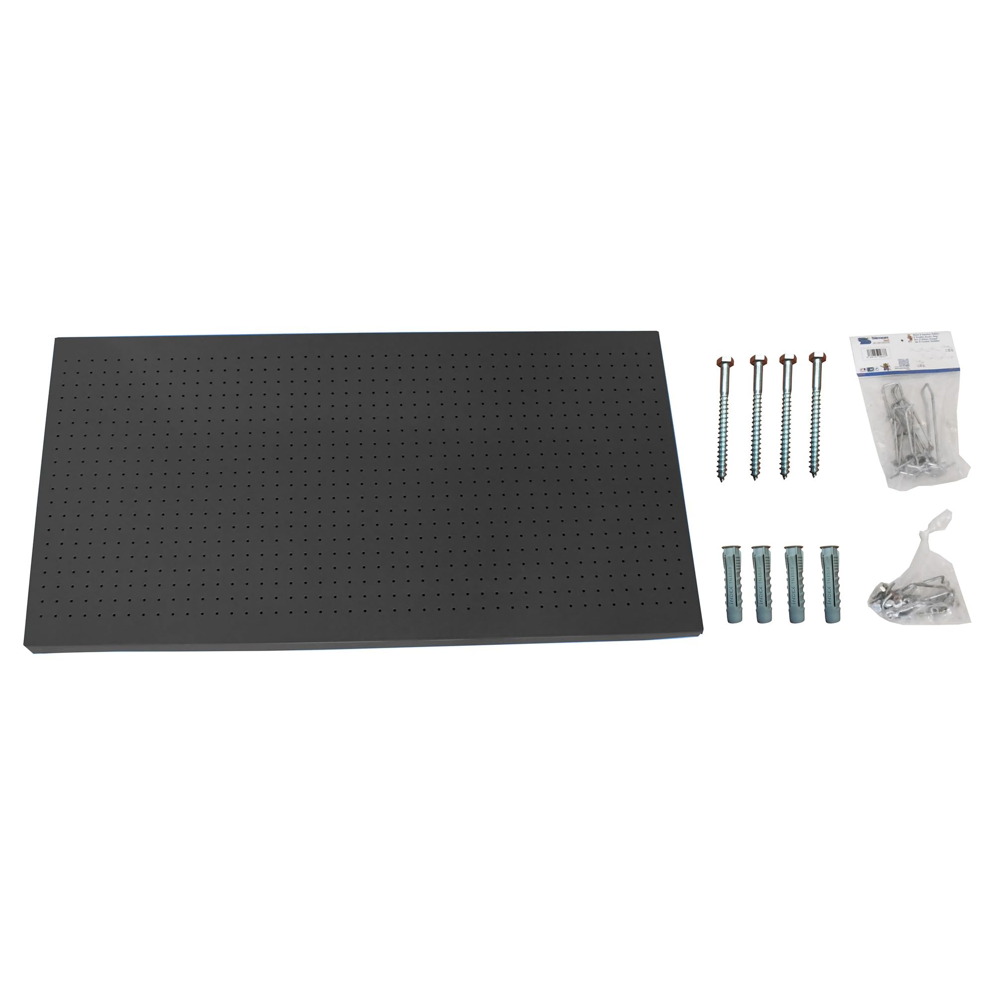 Simon Rack Organizer per attrezzi da parete, include 14 ganci e 3 supporti, 1500 x 400 mm, antracite - Simonwork