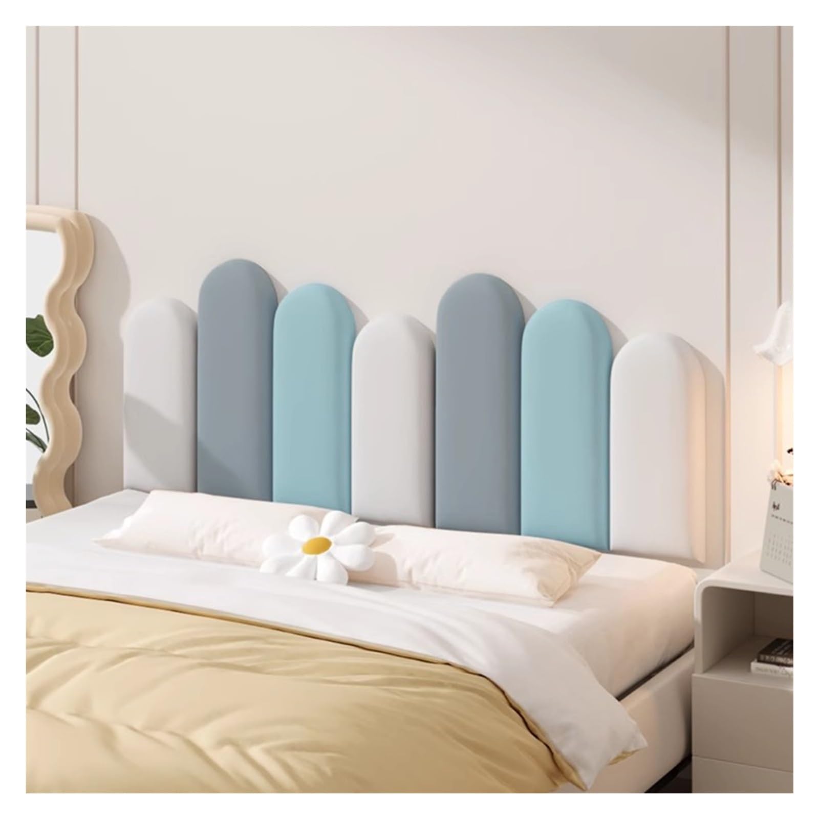 Panneaux muraux rembourrés autocollants 3D pour la protection de chambre d'enfant