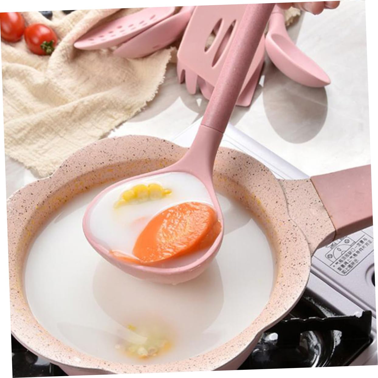 1satz Spatel Set Mit Holzgriff Teiliges Küchenutensilien Set Rosa Für Koch Und Backanwendungen Hitzebeständig Und Spülmaschinengeeignet