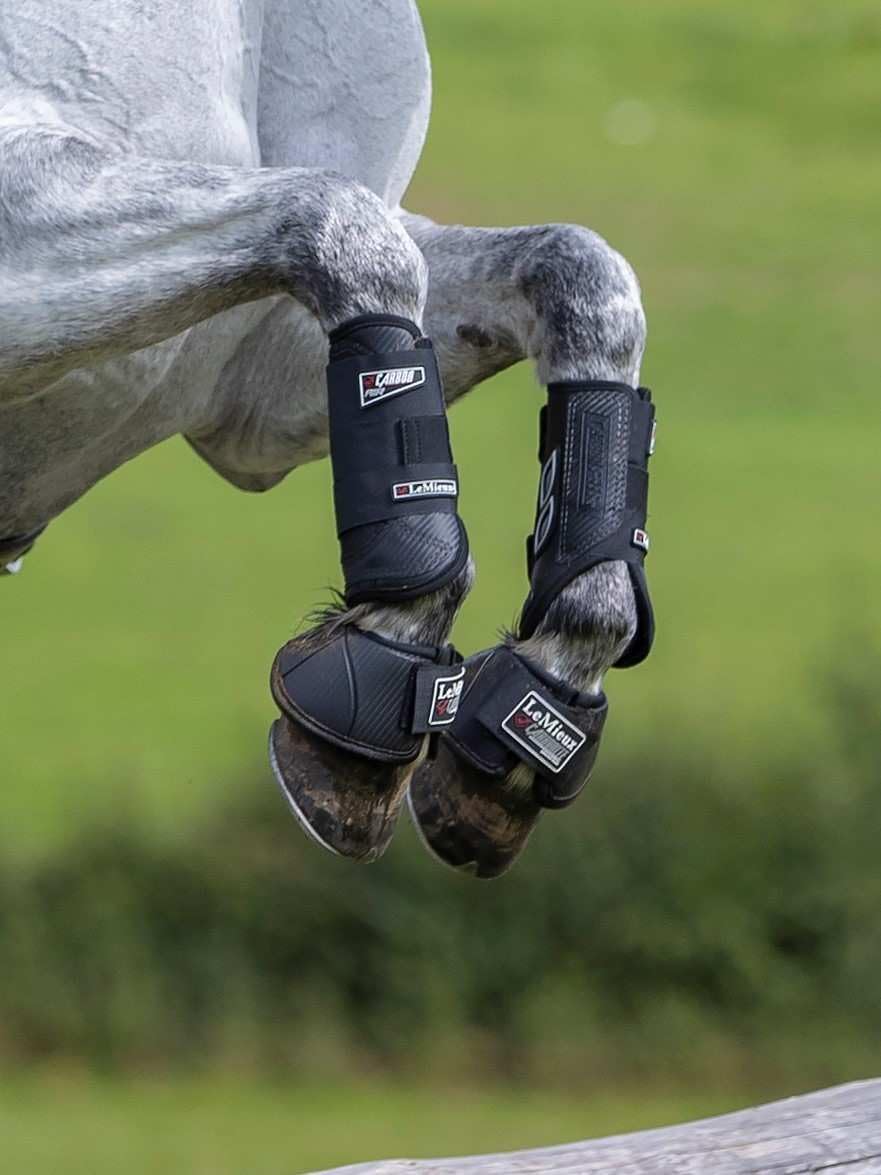 LeMieux Carbon Air XC Stivali Anteriore - Nero