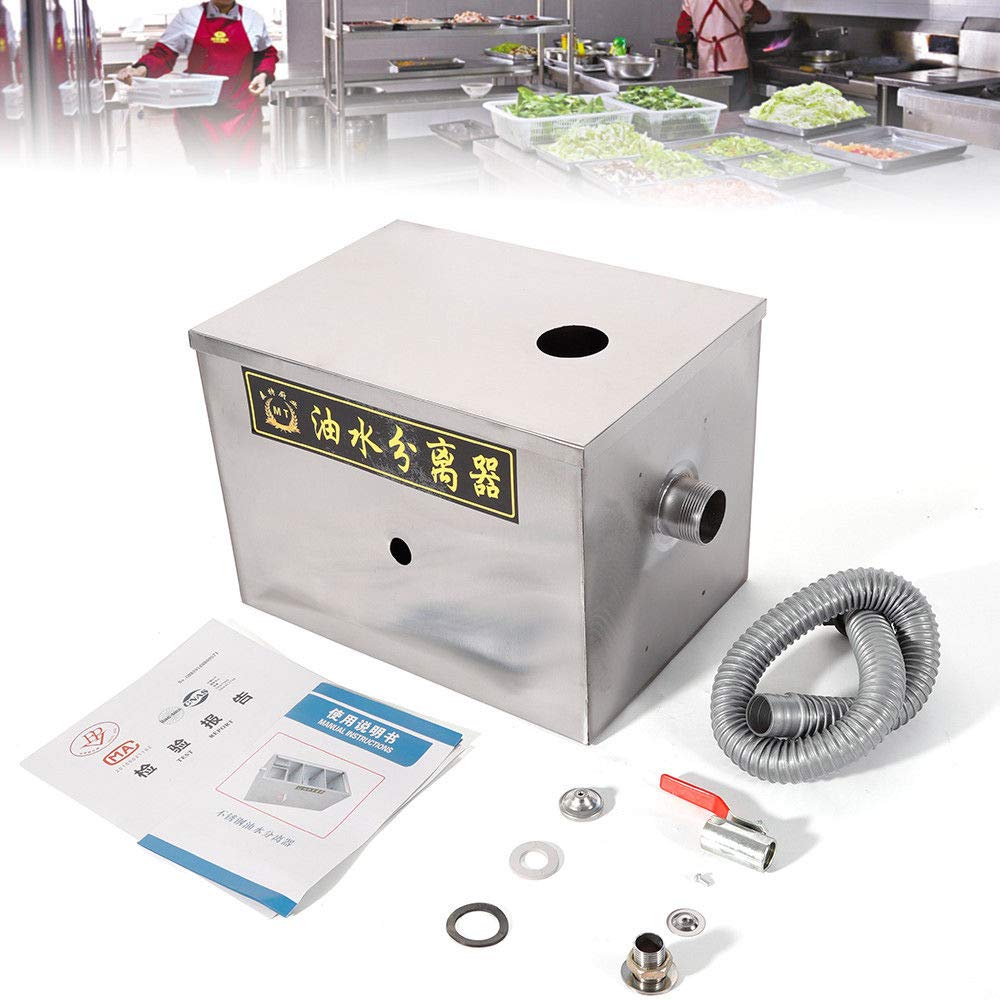 Separador de grasa, acero inoxidable, 50 m3/h, para restaurante cocina y aguas residuales
