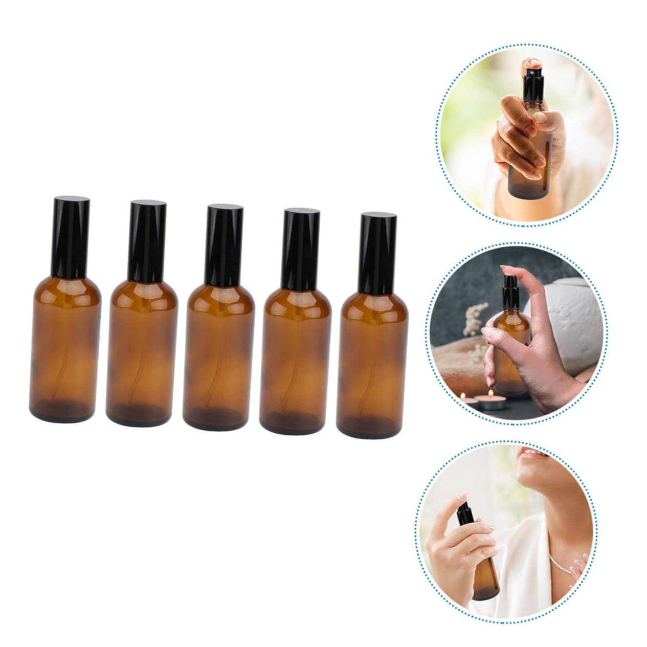 Lot De 2 Bouchons Vaporisateurs VALICLUD - Pour Parfums Et Huiles Essentielles, Finition Bambou - 2