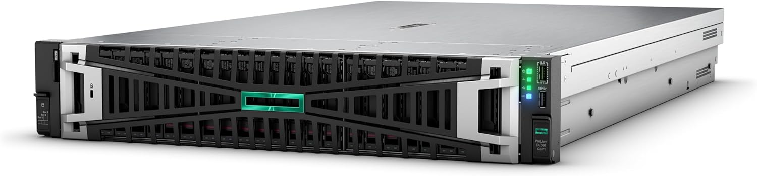 Hewlett Packard Enterprise ProLiant DL380 Gen11 Rack Server w/one Intel Xeon Gold 6530 Processor, 2.1GHz, 32c 1P 2x32GB-R 8SFF MR416i-o 2x960GB SSD 2x1000W PS (HPE Smart Choice P83314-005)