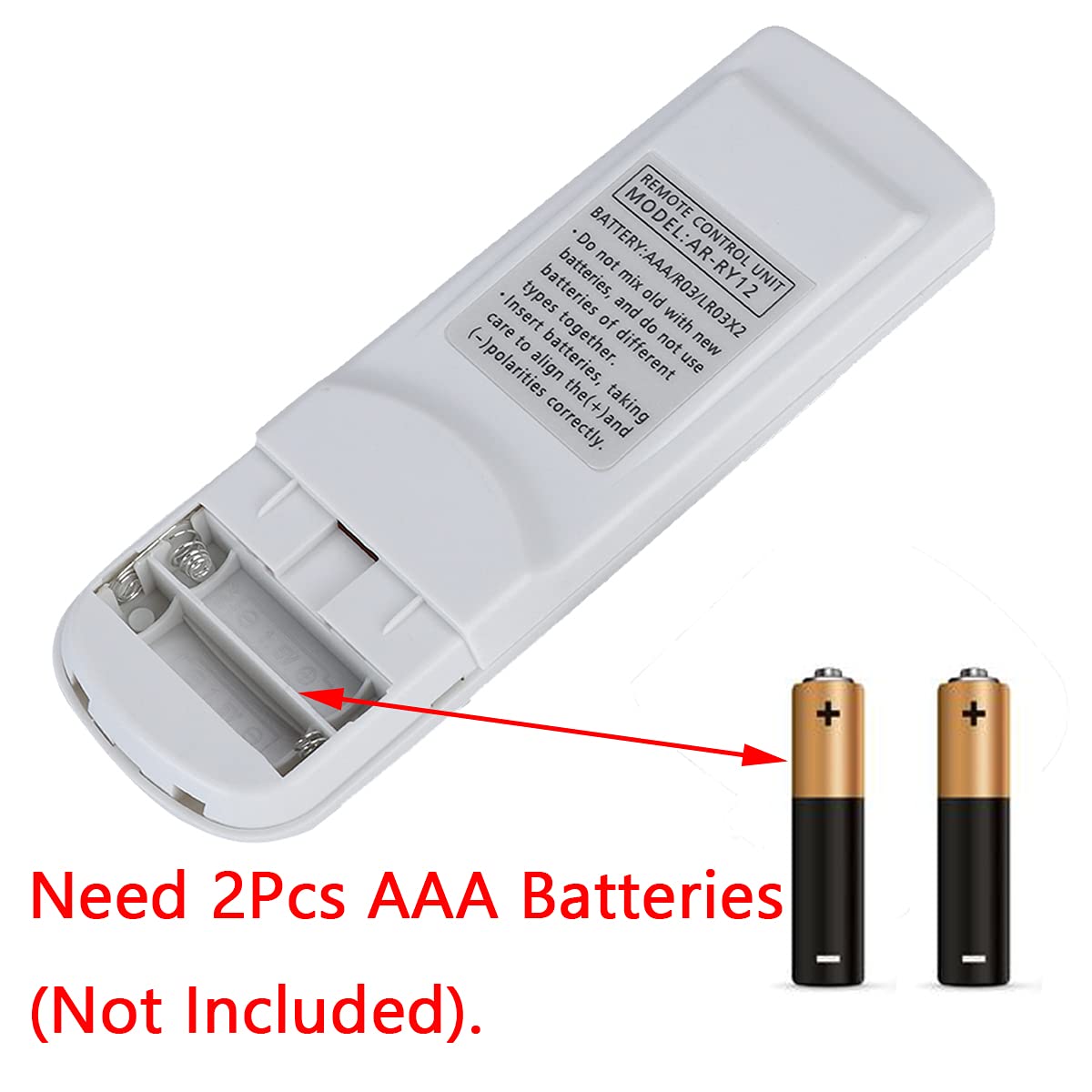 Ando A Distancia De Repuesto AR-RAH2U AR-RAH1U AR-RY3 AR-RY4 AR-RY5 AR