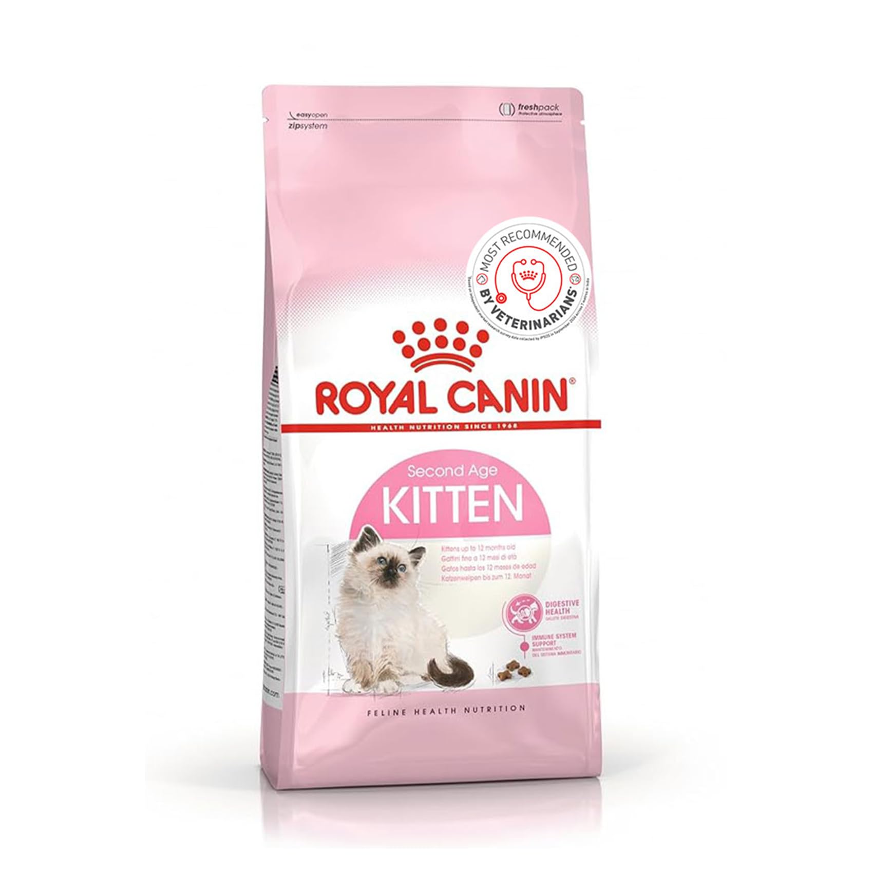 Second Age Kitten Food, 2 Kg, Dry Food, Supports strong Immune System & Digestive Health